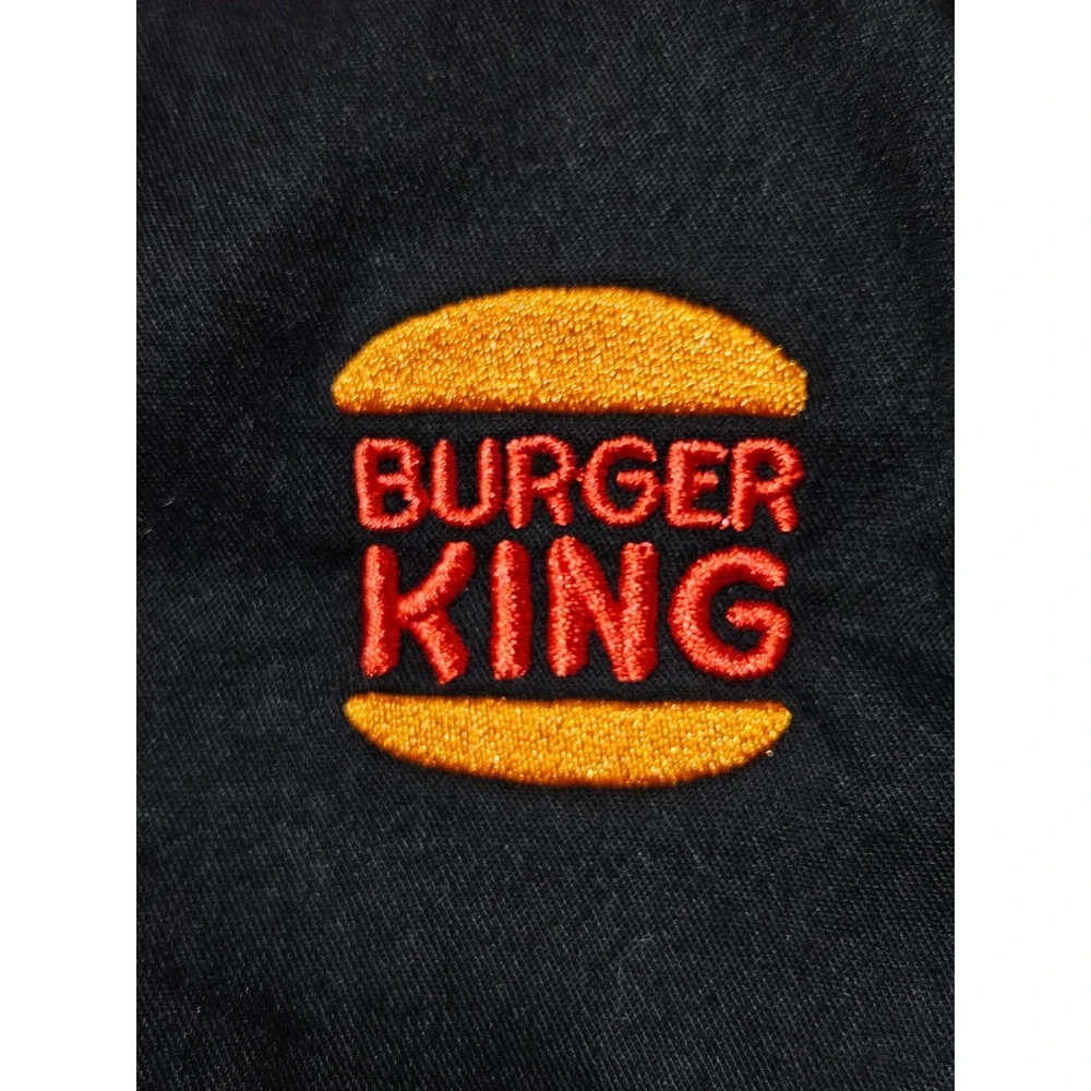 Burger King Manager Uniform Shirt Women's Medium Short Sleeve Button Up Employee - Picture 4 of 8